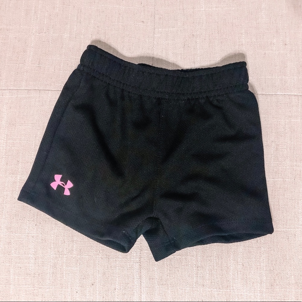 Baby Girl Black Under Armor Shorts